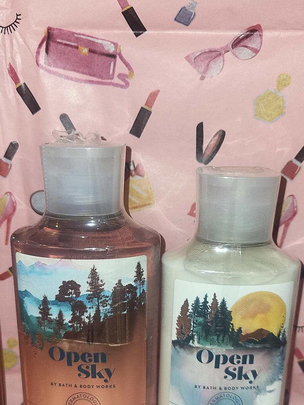 Bath & Body Works 3 Pc. Open Sky Set Mist/Body Wash & Lotion Full Size Sealed